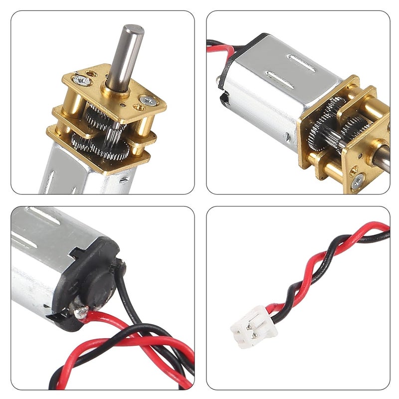 Coliao 10pcs DC 3V-6V Mini N20 Gear Motor Slow Speed Full Metal Gearbox Micro Motor with Terminal for Smart Car DIY RC Toys - Image 3